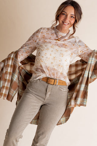 Love Notes Sheer Top *Final Sale*