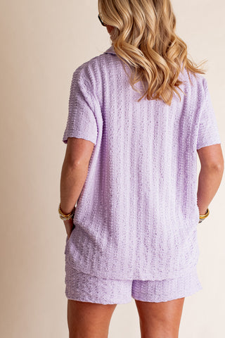 Naturally Gifted Button Down Top and Shorts Set *Final Sale*