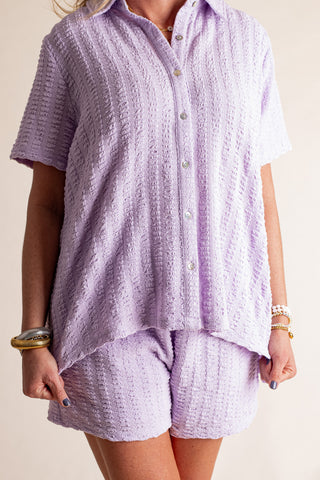 Naturally Gifted Button Down Top and Shorts Set *Final Sale*