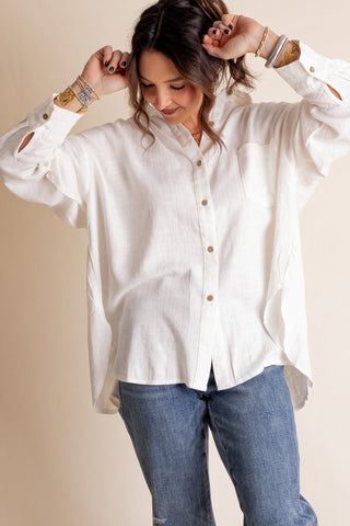 Coming Home Button Down Top *Final Sale*