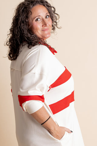 Eastside Sips Collared Scuba Dress - CURVY *Final Sale*