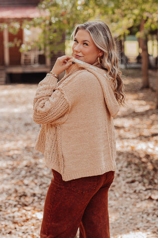 Don't Let Me Down Chenille Hooded Sweater *Final Sale*