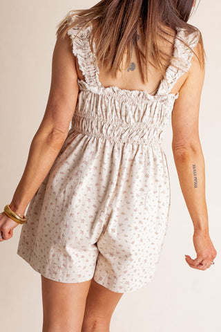 Can't Hurry Love Denim Romper *Final Sale*
