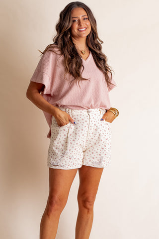 Happy Endings V Neck Top *Final Sale*