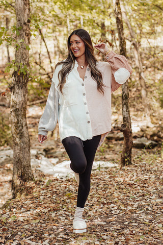 Nobody Around Color Block Shacket *Final Sale*