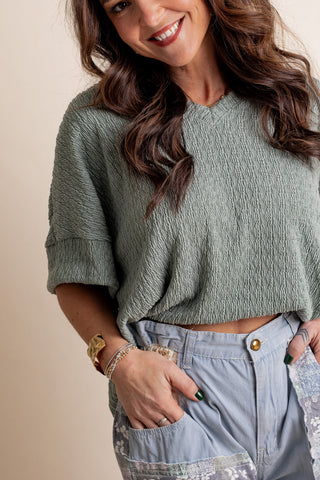 Happy Endings V Neck Top *Final Sale*