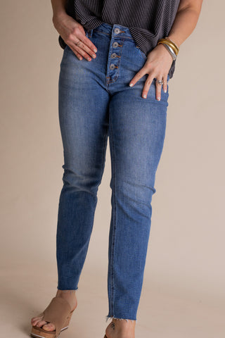 Caroline Mid Rise Relaxed Fit Skinnies *Final Sale*
