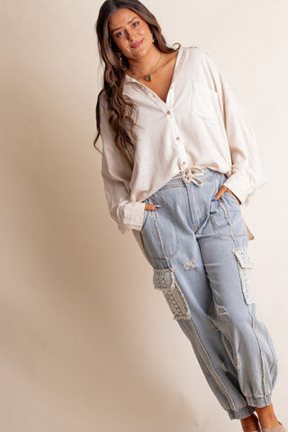 Coming Home Button Down Top *Final Sale*