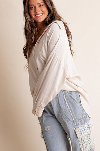 Coming Home Button Down Top *Final Sale*
