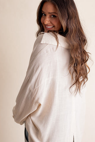 Coming Home Button Down Top *Final Sale*