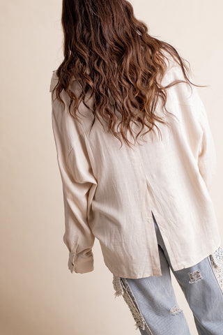 Coming Home Button Down Top *Final Sale*