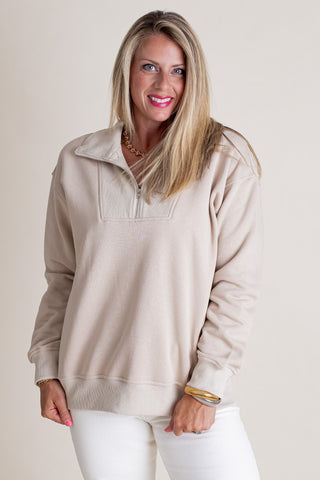 Come With Me Quarter Zip Pullover *Final Sale*