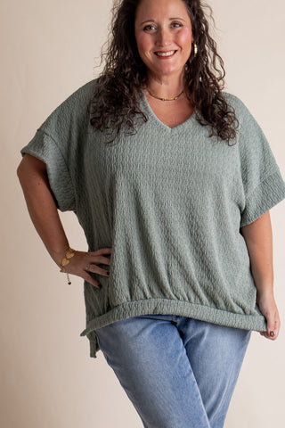Happy Endings V Neck Top *Final Sale*