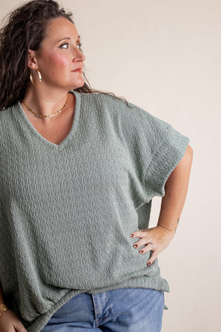 Happy Endings V Neck Top *Final Sale*