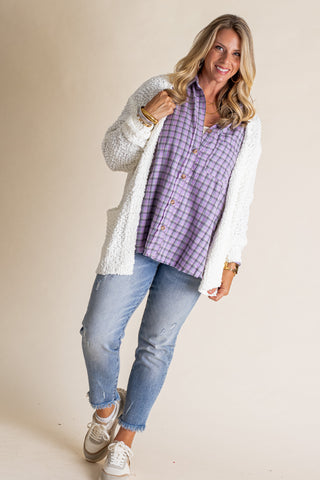 Running Free Popcorn Cardigan *Final Sale*