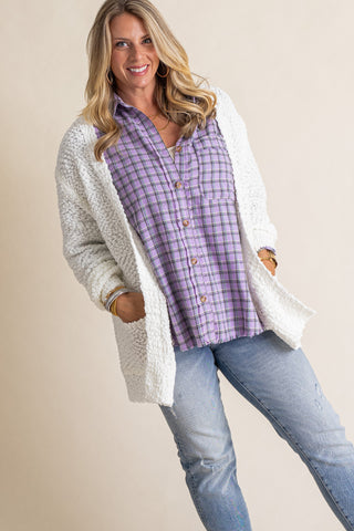 Running Free Popcorn Cardigan *Final Sale*