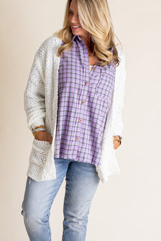 Running Free Popcorn Cardigan *Final Sale*