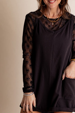 Beginning to Fall Mesh Top *Final Sale*