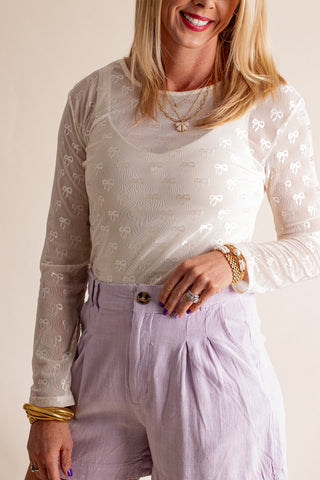 Beginning to Fall Mesh Top *Final Sale*