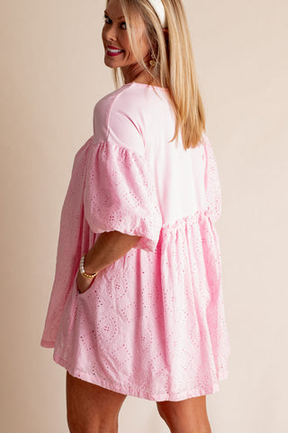 Going With You Balloon Sleeve Mini Dress *Final Sale*