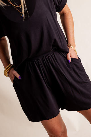 Dream Big Round Neck Top and Shorts Set *Final Sale*
