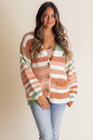 A Forever Thing Striped Cardigan *Final Sale*