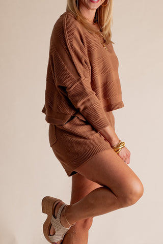 Don't Blink Relaxed Fit Top and Shorts Set *Final Sale*