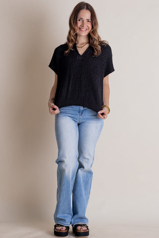 Never Looking Back Split Neck Top *Final Sale*