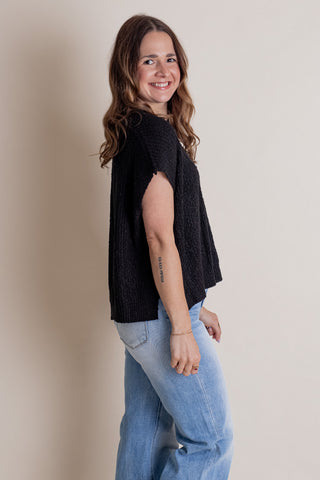 Never Looking Back Split Neck Top *Final Sale*
