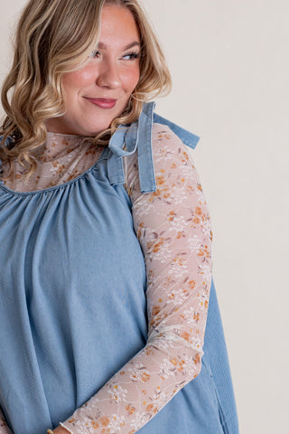 Love Notes Sheer Top *Final Sale*