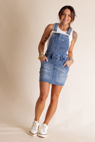Linley High Waist Overall Dress *Final Sale*