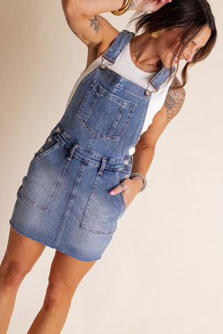 Linley High Waist Overall Dress *Final Sale*