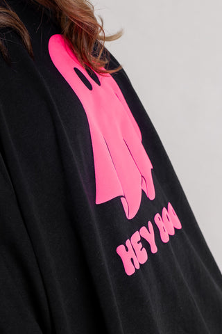 Boo Oversized Mock Neck Tee *Final Sale*