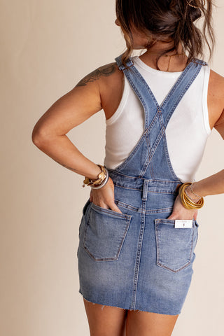 Linley High Waist Overall Dress *Final Sale*