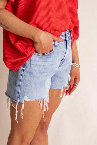 Riley Distressed Hem Shorts *Final Sale*