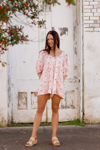 Choose To Shine Floral Romper *Final Sale*