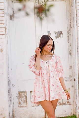Choose To Shine Floral Romper *Final Sale*