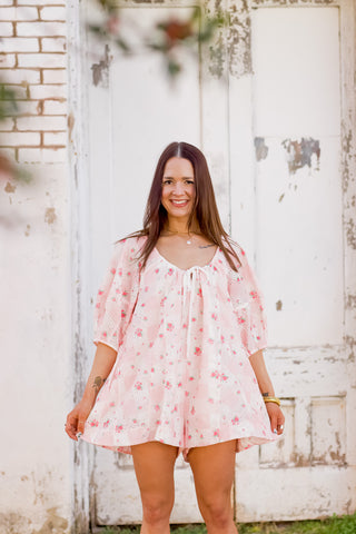 Choose To Shine Floral Romper *Final Sale*
