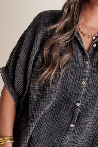 Sunrise Shores Button Down Top