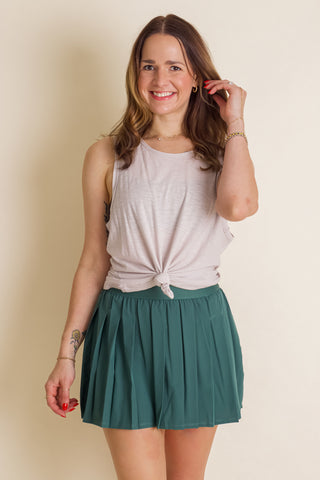Let's Get Away Pleated Active Skort *Final Sale*