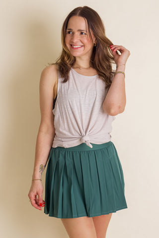 Let's Get Away Pleated Active Skort *Final Sale*