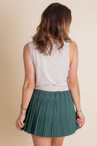Let's Get Away Pleated Active Skort *Final Sale*