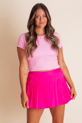Let's Get Away Pleated Active Skort *Final Sale*