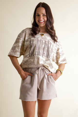 Shoreline Sunset Acid Wash Shorts *Final Sale*
