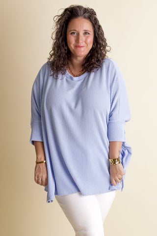 Only Good Times Urban Ribbed Top - CURVY *Final Sale*