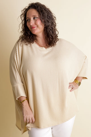 Only Good Times Urban Ribbed Top - CURVY *Final Sale*