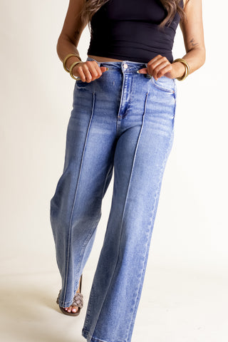 Aly High Waist Wide Leg Jeans