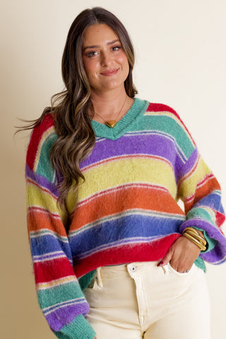 Classic Vibes V Neck Sweater