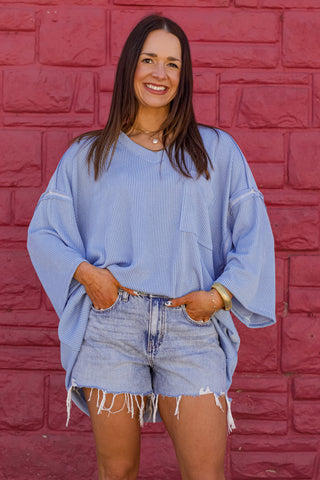 Riley Distressed Hem Shorts *Final Sale*