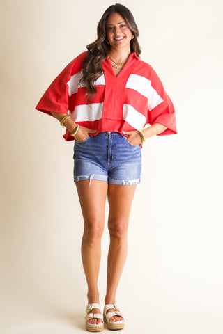 Fourth of July Color Block Top *Final Sale*